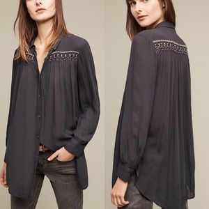 Anthropologie Floret Beulah Beaded Tunic